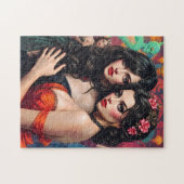 Enigmatic Fantasy Gala - Vibranly Surreal Portrait Puzzle (Horizontal)