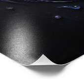 Enigmatic Feline Glance - AI kreiert Fotodruck (Ecke)