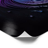 Enigmatic Feline Glance - AI kreiert Poster (Ecke)