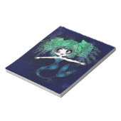 Enigmatic Kawaii Mermaid Girls Notizblock (Rotiert)