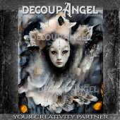 Enigmatic Masked Venice Woman Seidenpapier