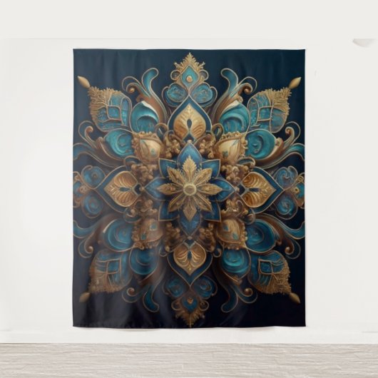 Enigmatic Medallion Tapestry Wandteppich (Vorderseite)