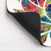 Enigmatic Oriental Lotus Blume Original Abstrakt Mousepad (Ecke)