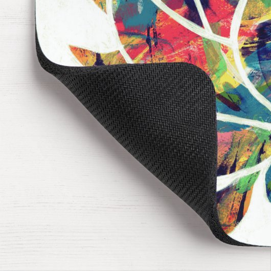 Enigmatic Oriental Lotus Blume Original Abstrakt Mousepad (Ecke)