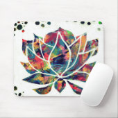 Enigmatic Oriental Lotus Blume Original Abstrakt Mousepad (Mit Mouse)