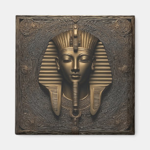 Enigmatic Pharaoh Magnet - Metallische Elegance