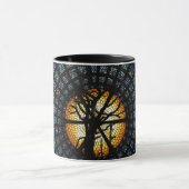 Enigmático Azul Escuro Simbólico Árvore Mística Tasse (Zentrum)