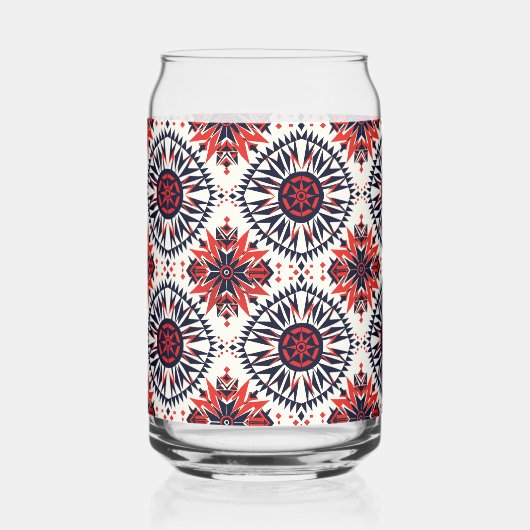 Enigmatisch Blau "Cosmic Interlock" Druckglas Tu Dosenglas (Vorderseite)