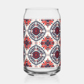 Enigmatisch Blau "Cosmic Interlock" Druckglas Tu Dosenglas (Rückseite)