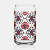 Enigmatisch Blau "Cosmic Interlock" Druckglas Tu Dosenglas (Rechts)