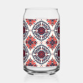 Enigmatisch Blau "Cosmic Interlock" Druckglas Tu Dosenglas (Links)