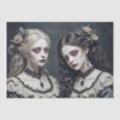 Enigmatisch Viktorianische Schwestern - Decoupage  Seidenpapier (Vorderseite)