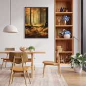 "Enigmatische Jungle Canopy - Mystisch-Gelbe Pflan Poster