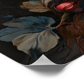 Enigmatische Rose - Blume - digitales Kunstposter Poster (Ecke)