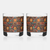 Enigmatischer Cobalt "Zeitlose Vorgeschichte" 12oz Whiskyglas (Links)