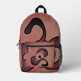 Enigmatisches Auge Bedruckter Rucksack