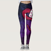 Enigmatisches Auge Leggings (Vorderseite)