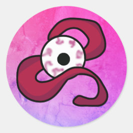 Enigmatisches Auge Runder Aufkleber