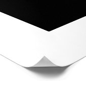 Enigmatisches Kreaturportrait - Schwarz und Weiß D Poster (Ecke)