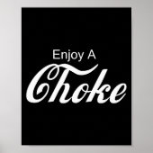 Enjoy A Choke Funny Jiu Jitsu Mma Poster (Vorne)