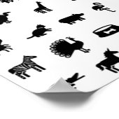 Enjoy animals’ graphics poster (Ecke)