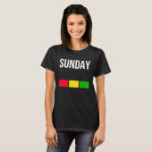 Enjoy Cool Sunday Mood Illustration  Graphic Desig T-Shirt (Vorne ganz)