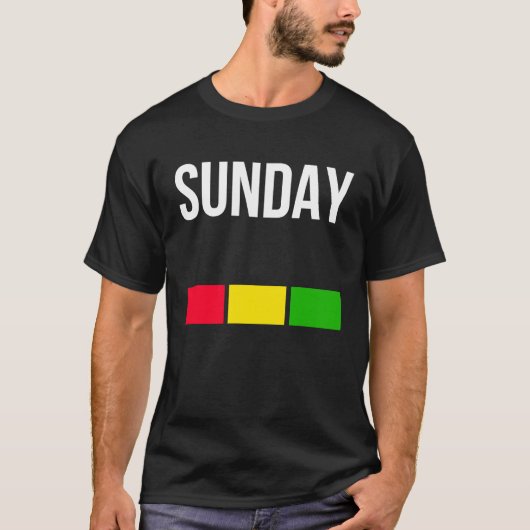 Enjoy Cool Sunday Mood Illustration Graphic Desig T-Shirt (Vorderseite)