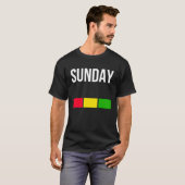 Enjoy Cool Sunday Mood Illustration Graphic Desig T-Shirt (Vorne ganz)