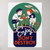 Enjoy Don't Destroy Poster (Vorne)