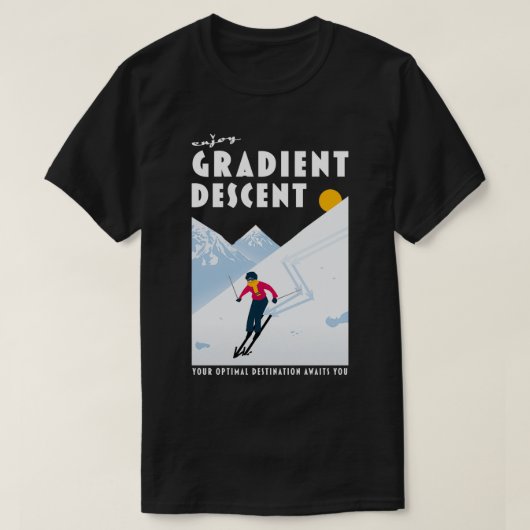Enjoy gradient descent T-Shirt (Design vorne)