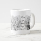 Enjoy Little Things Inspirational Life Quote Jumbo-Tasse (Vorderseite Rechts)