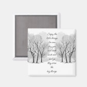 Enjoy Little Things Inspirational Life Quote Magnet (Vorderseite/Rückseite)