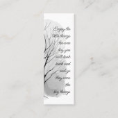 Enjoy Little Things Inspirational Life Quote  Mini Visitenkarte (Vorderseite)