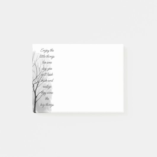 Enjoy Little Things Inspirational Life Quote Post-it Klebezettel (Vorderseite)