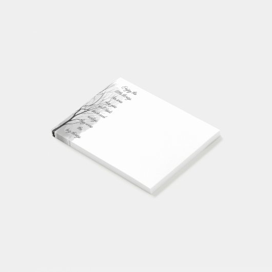 Enjoy Little Things Inspirational Life Quote Post-it Klebezettel (angewinkelt)