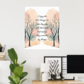 Enjoy Little Things Inspirational Life Quote Poster (Heimbüro)