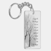 Enjoy Little Things Inspirational Life Quote  Schlüsselanhänger (Vorderseite links)