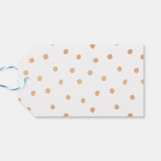 "Enjoy" Rose Gold Calligraphy Gastgeschenk Hochzei Geschenkanhänger (Rückseite Horizontal)