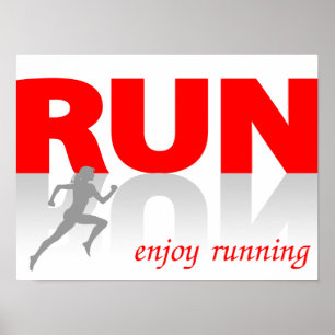 Enjoy running poster