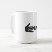 Enjoy T-Shirt Kaffeetasse (Vorderseite Links)