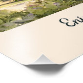 Enjoy the Alps - Chamonix France Botanical Landsca Fotodruck (Ecke)