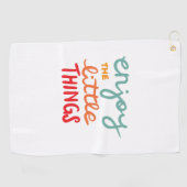 Enjoy the little things golfhandtuch (Horizontal)