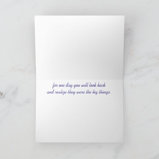 Enjoy the Little Things - Greeting Card Karte (Innenseite)