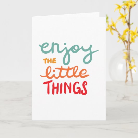 Enjoy the little things karte (Gelbe Blume)