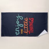 Enjoy the little things strandtuch (Vorderseite)