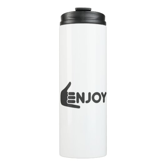 Enjoy the Now • Pure Enjoyment • Enjoy Every Momen Thermosbecher (Vorderseite)