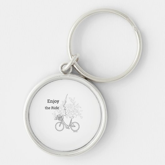 Enjoy the Ride: Minimalist DAILYMIEN Keychain Schlüsselanhänger (Vorne)