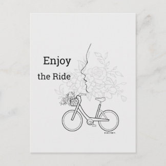  Enjoy the Ride: Minimalist DAILYMIEN Postcard  Postkarte