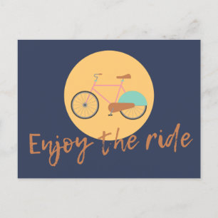 Enjoy the ride postkarte