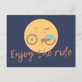 Enjoy the ride postkarte